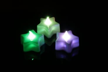3 LED Sterne mit Farbwechsel