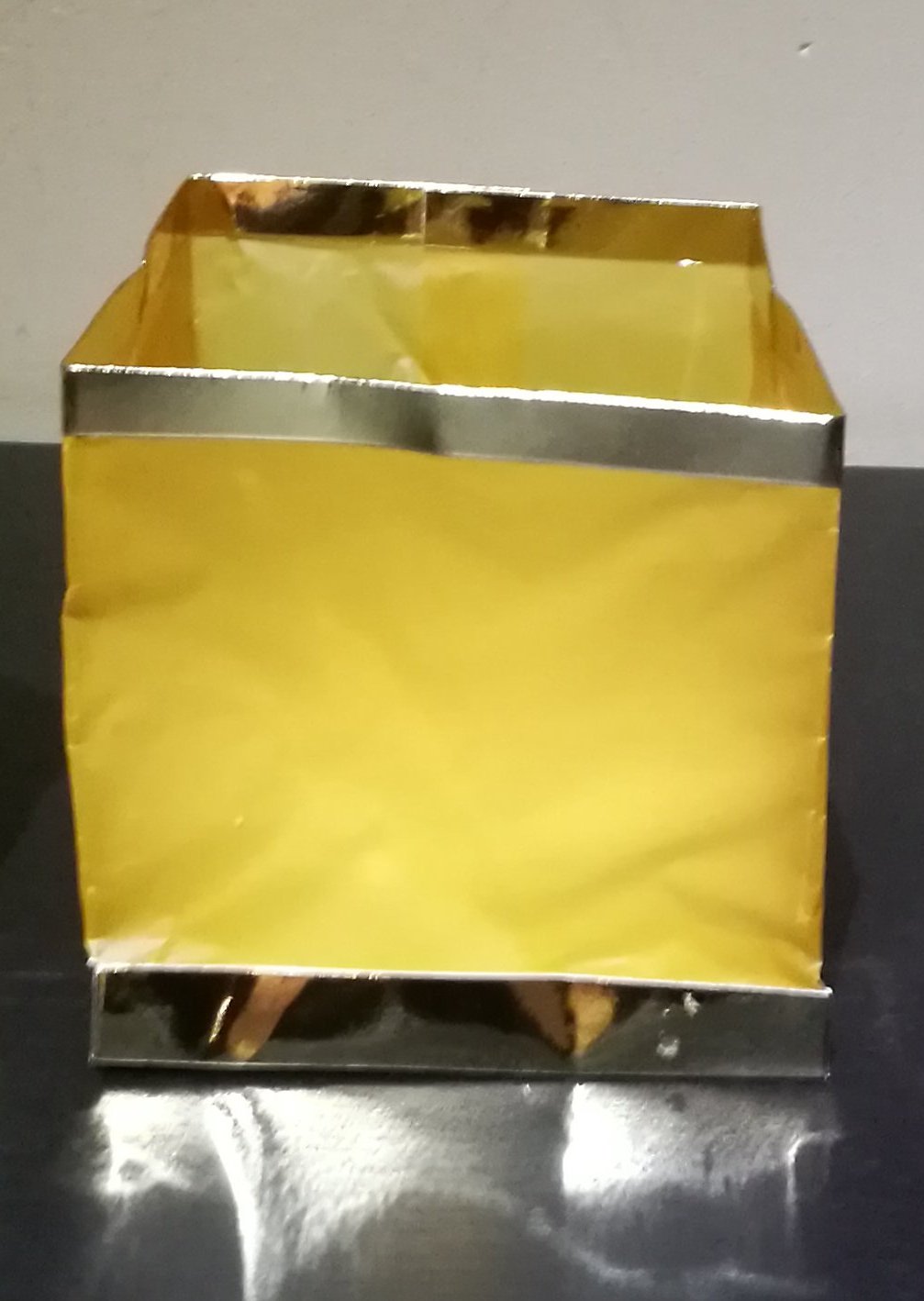 Wasserlampion mit Teelicht Papierlaterne 15 cm 10 Wasserlaterne gold 